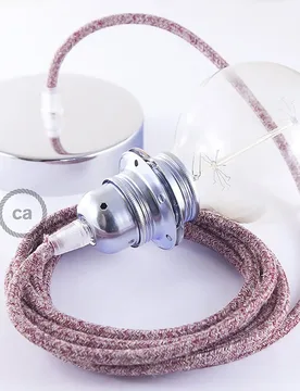 Cables Lampe Suspendue Pendel Pour Abat-jour Rs83 Diy 1 M Glittering Red / Chrome Plated One Size - Creative - FashionsVida