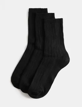 Pk Thermal Sumptuously Soft™ Ankle High Socks Black female - M&S - FashionsVida