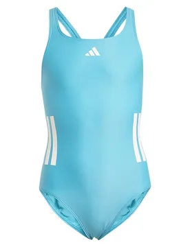Stripes C Back Swimsuit Lucid Cyan / White 3-4 Years Girls - Adidas - FashionsVida