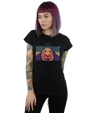 Women's Mulan The Matchmaker Cotton T-Shirt in Black Size: Medium - Black - Size: M - Disney - FashionsVida