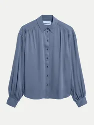 Bluse EFINARAA ECOVERO Blau S