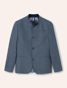 Reiseleinen-Janker, Comfort Fit#noch offen: Größenlauf, Farbe Blau, 28, mit kühlendem Leinen knitterarm Herren - Walbusch - FashionsVida