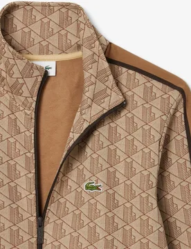 Chaqueta de hombre de chándal con cremallera de jacquard paris - Lacoste - FashionsVida