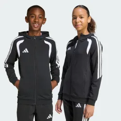Felpa con cappuccio con zip integrale per bambini Tiro26 League 9-10A Black / White