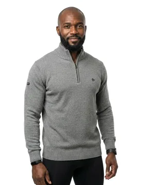 Maglione Con Mezza Zip M6110706a Grey Marl 2XL - Superdry - FashionsVida