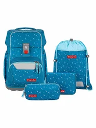 Set di zaini scolastici 4 pz. BASIS Cuori Blu