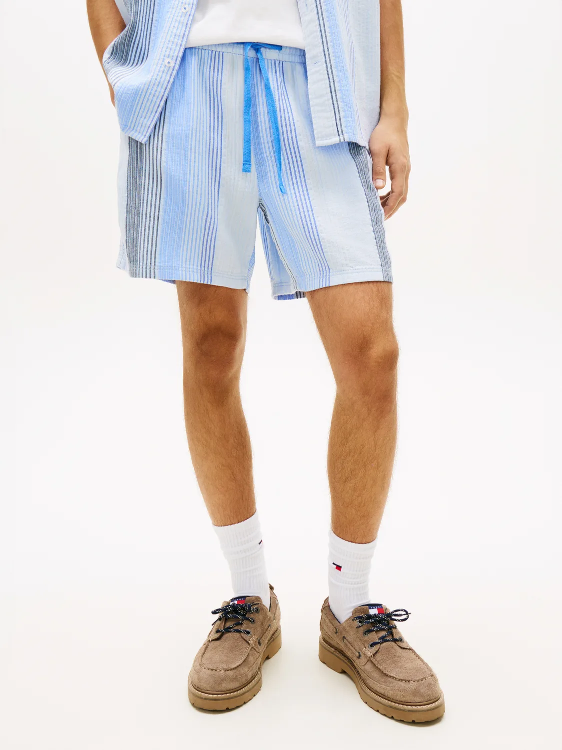TJM TEXTURED STRIPE SHORT EXT male - M - FashionsVida
