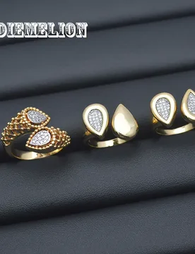Trendy Hollow Out Double Water Drop Open Rings for Women Men European American Unique Punk Hip-hop Jewelry Accessories - Aliexpress - FashionsVida