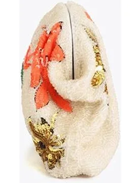 Bolso de fiesta con bordados de lentejuelas y cierre metálico - Lola Casademunt - FashionsVida