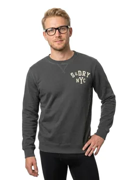 Sweat-shirt Vintage Athletic Dark Shadow Grey S - Superdry - FashionsVida