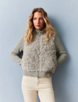 Chaqueta tricot de mujer borrego - Southern Cotton - FashionsVida