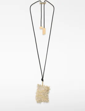 Collar ajustable con pieza de entramado metálico - Adolfo Dominguez - FashionsVida