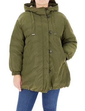 Giubbino imbottito VERDE OLIVA 19 - PERSONA by MARINA RINALDI - FashionsVida