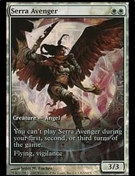 Serra Avenger (Extended Art foil) Promotional Cards - Magic: The Gathering - FashionsVida
