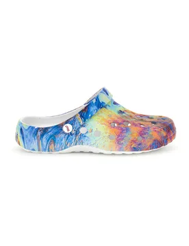 Ciabatte clog multicolore con stampa 3 42 - WOZ - FashionsVida