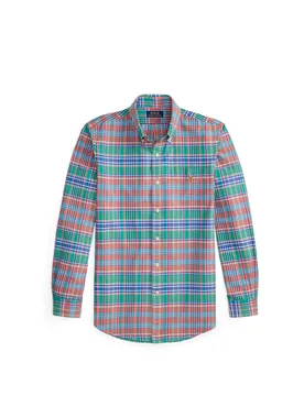Polo Chemise à carreaux en coton - Ralph Lauren - FashionsVida
