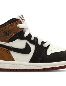 Aj1 Retro Hi Og Baby Shoes - Brown - Size 7.5 - Leather - Brown - Size: 7.5 - Jordan - FashionsVida