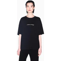 Camiseta de mujer de manga corta con logo en el pecho