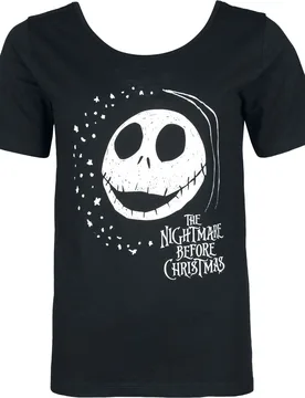 Disney T-Shirt - Jack Skellington - S bis XXL - für Damen - Größe M - schwarz - EMP exklusives Merchandise! - Frauen - female - The Nightmare Before Christmas - FashionsVida