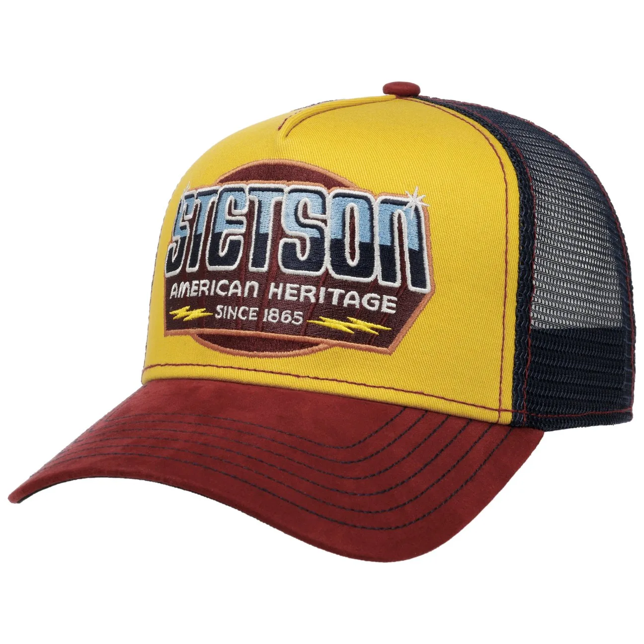 New Master Trucker Cap by - yellow - Size: One Size - Stetson - FashionsVida