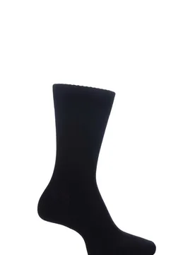 Pair Black of London Bamboo Plain Knit True Socks Unisex 8-10 Unisex - - Black - Size: 8-10 Unisex - SOCKSHOP of London - FashionsVida
