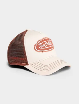 Womens Cappellino Distressed Trucker - Arancione, arancione arancione Donna taglia One Size - Von dutch - FashionsVida