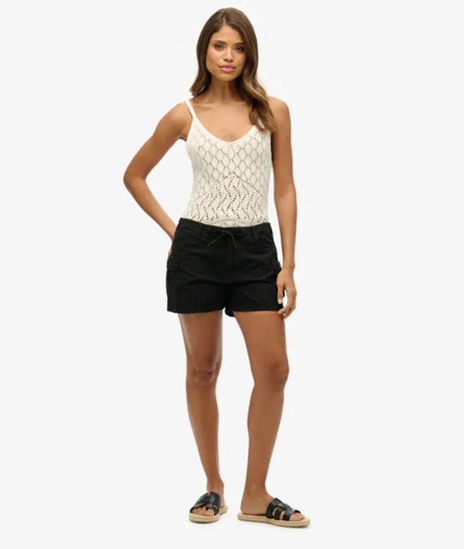 Superdry Damen Cargoshorts Schwarz - Größe: 38 - 64.99 - FashionsVida