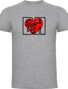Maglietta A Maniche Corte I Love Downhill Heather Grey - Kruskis - FashionsVida