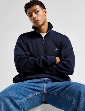 Mens Felpa Crew 1/2 Zip - Blu, blu blu Uomo taglia 5/L - Lacoste - FashionsVida