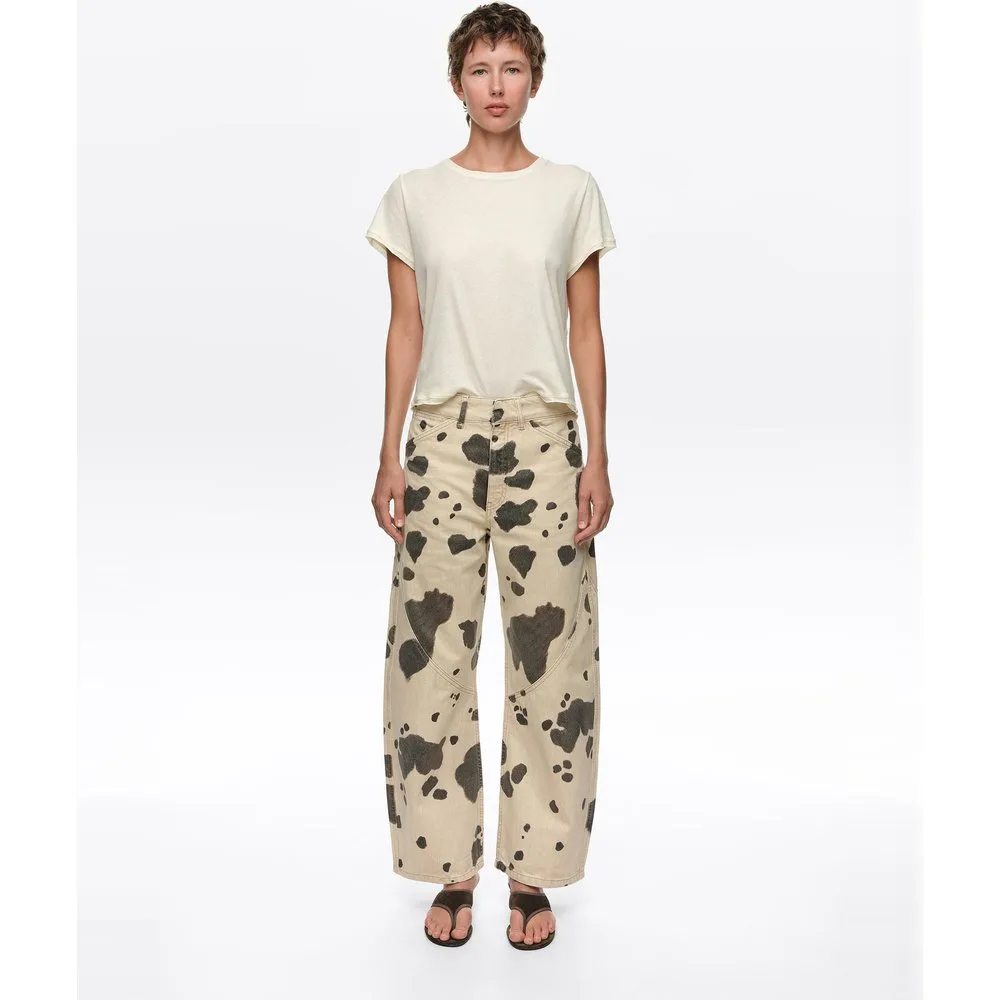 Pantalones anchos de mujer barrel estampado pony - Bimba y Lola - FashionsVida