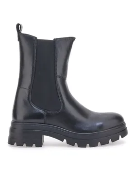 Stivaletti Chelsea Boots Neri Vera Pelle 14110 37 - Pittarello - FashionsVida