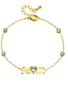 Punk Iced Out Zirconia Charm Bracelet Female 19cm Gold Color Stainless Steel Snake Bone Chain Link Bracelet for Woman Jewelry - Aliexpress - FashionsVida