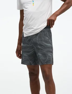 Men's Glide Shorts 7'' 2in1 in Black/White Prt, Size XS - HOKA - FashionsVida
