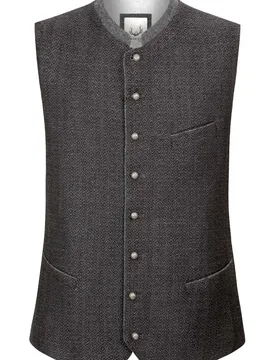 Trachtenweste Pino (grau, Gr. 44) von Classics für Herren, Oberteile, 75% Polyamid, 15% Viskose, 10% Wolle - Stockerpoint - FashionsVida