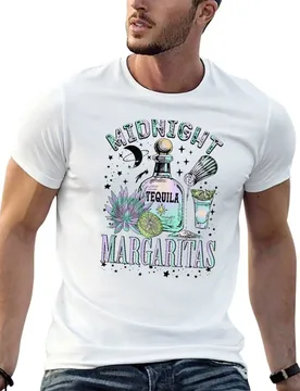 Midnight Tequila Margaritas Lime Tequila Drink Magic Witches T-Shirt Sports Casual Short Sleeve Cotton Tee - Aliexpress - FashionsVida