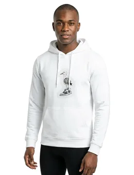 Felpa Con Cappuccio Seagull Sneakers White S - Mister TEE - FashionsVida