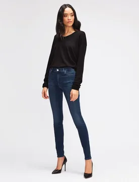 Vaqueros de mujer pitillo de tiro alto - 7 For All Mankind - FashionsVida