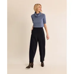Pantalón de mujer largo estilo barrel