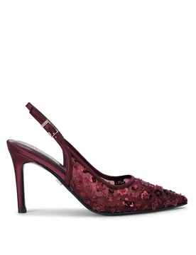 Womens Ravenna Heels - Wine Fabric - Size Uk 6 - Carvela - FashionsVida