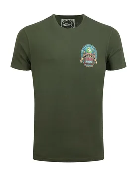 Weird Fish Beer Detector Back Print Artist T-Shirt Size 4XL - men men all-mens men tshirts men tshirts artist new-arrivals all new-arrivals mens offer - Duck Green - FashionsVida