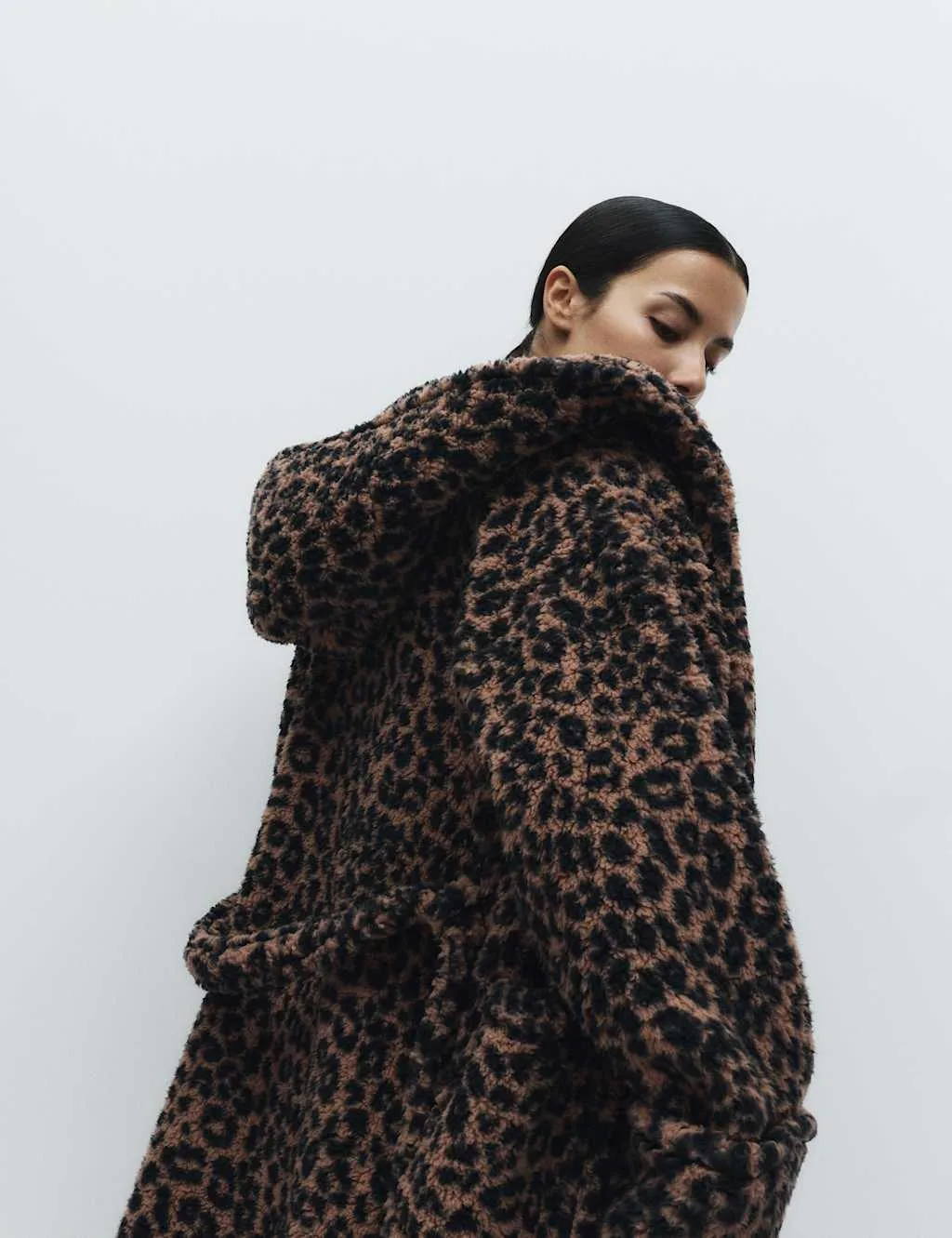 Teddy Borg Leopard Print Dressing Gown Brown Mix female - M&S - FashionsVida