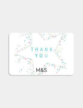 Thank You Star E-Gift Card No Colour - M&S - FashionsVida