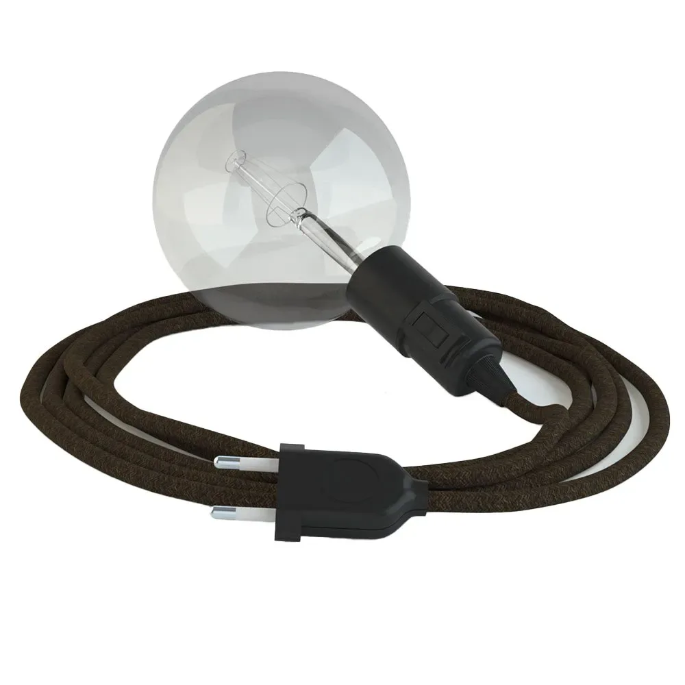Cables Suspension Luminaire Rn04 3 M Brown / Black One Size - Creative - FashionsVida
