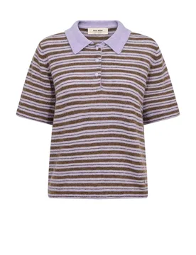 MMMilvi SS Stripe Polo knit female - M - FashionsVida