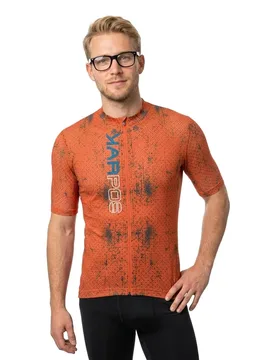 Maglia A Maniche Corte Val Viola Tangerine Tango / Moroccan Blue - karpos - FashionsVida
