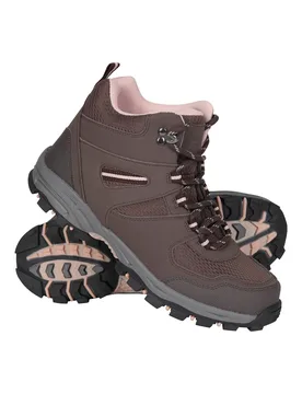 Mcleod' Womens Boots With High Traction Outsole Breathable Walking Boot Dark Brown Textile - Size Uk 4 - Mountain Warehouse - FashionsVida