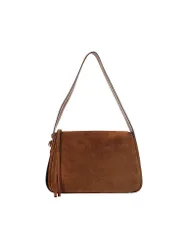 Sac en cuir - Sac à bandoulière ROMY Medium marron clair