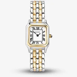 Women's Monica Classic Two Colour Watch 40125 in White - White - Size: One Size