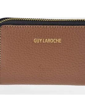 Monedero cremallera pequeño en piel floater - Guy Laroche - FashionsVida