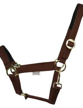 Halfter REGULAR PLUS Messing Finish mocha Pony - Equest - FashionsVida